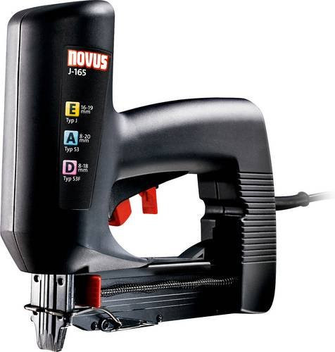 Novus Elektrotacker J 165 EAD in Schwarz für Klammertypen 53F/8-18mm und 53/8-20mm - Bild 1