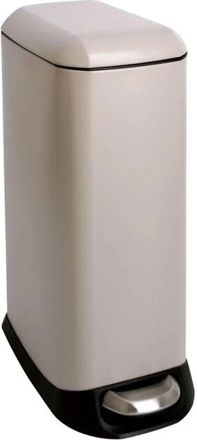Svita TS20 Treteimer Mülleimer mit Inneneimer und Soft-Close in Beige, Volumen: 20 l, H: 42,0 cm, B: 23,5 cm, T: 3,0 cm - Bild 1