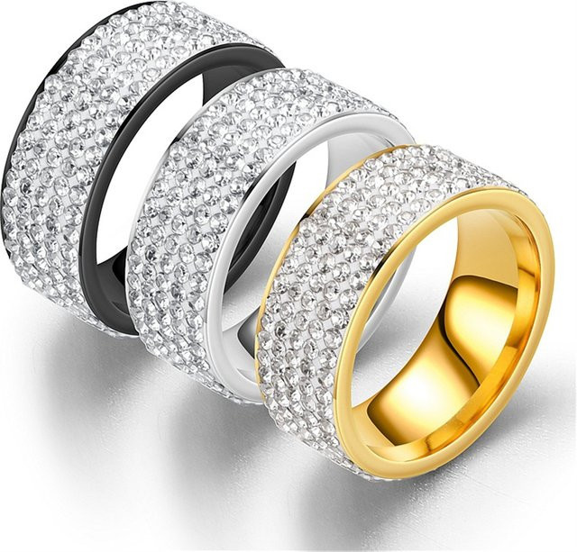MAGIC ZONE Ring Edelstahl, Schwarz, Zirkonia, Unisex - Bild 1