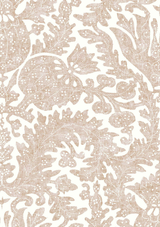 Lewis & Wood Tapete Pomegranate Fresco Sweet Pea in Beige mit floralem Vintage-Design und botanischem Muster aus Vlies - Bild 1