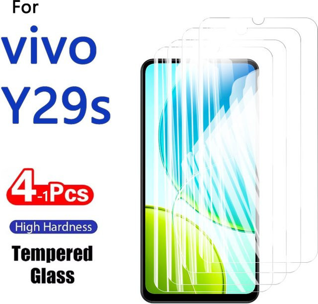 Displayschutzfolie aus gehärtetem Glas für Vivo Y29s und Y29, transparent, kratzfest und fingerabdruckfreundlich - Bild 1