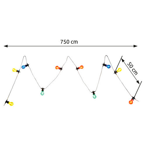 Globo Lighting LED-Lichterkette NIRVANA mit 10 RGB-LEDs in Bunt, Länge: 700 cm - Bild 3