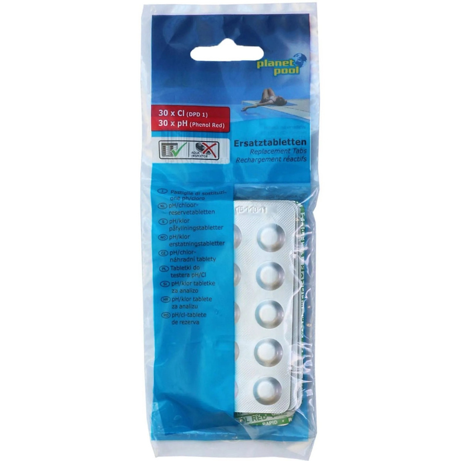 Planet Pool pH und Chlor Ersatztabletten, 60 Stück, Blau - Bild 2