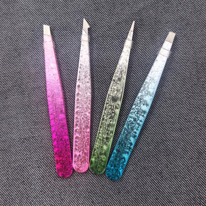 Ouriner Eisblumen-Augenbrauen-Pinzetten-Set, 4-teilig, Edelstahl, Unisex - Bild 3