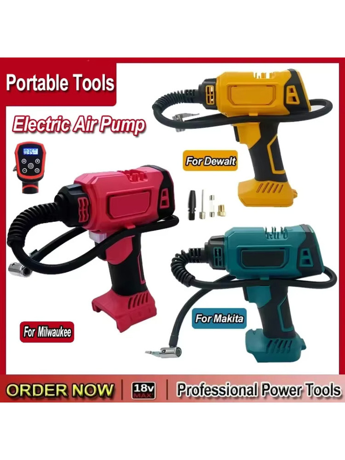Milwaukee Akku-Luftkompressor Schnurlose elektrische Luftpumpe für Autoreifen und Automatischer Inflator kompatibel mit Milwaukee Akkus - Bild 4