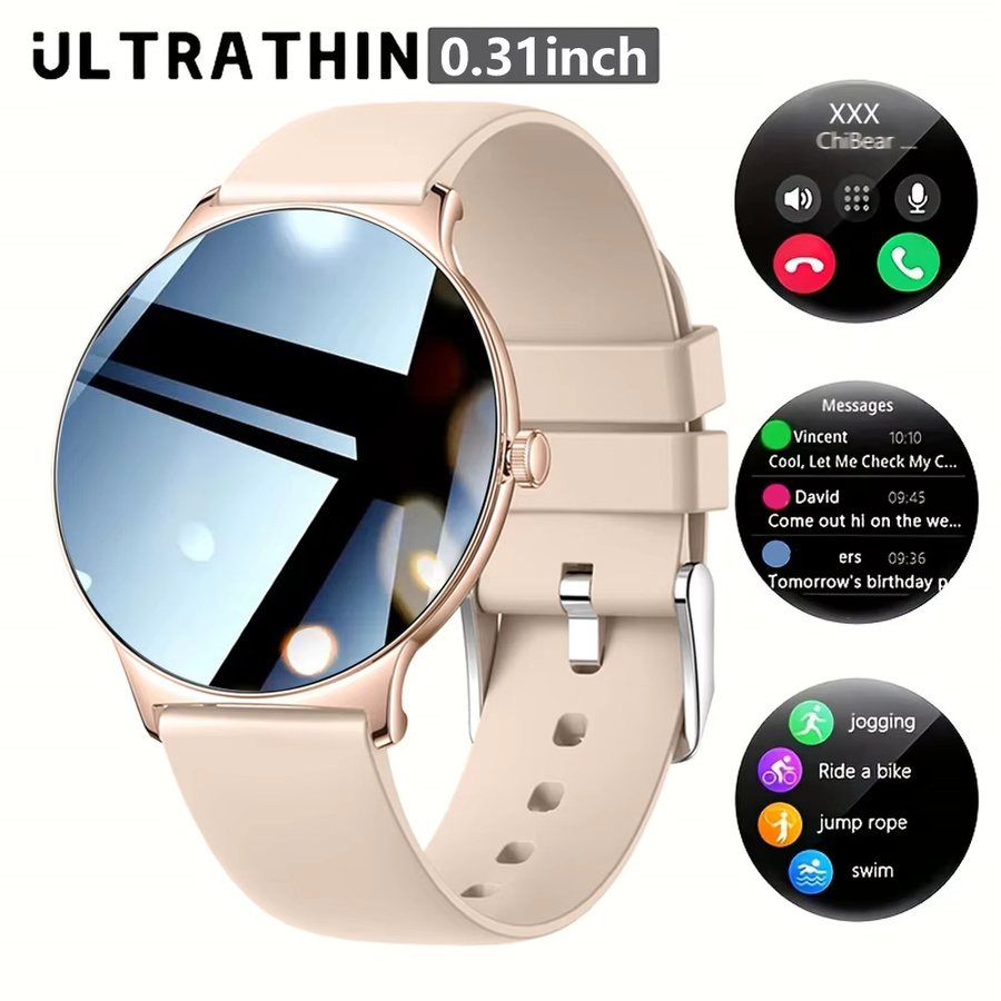 ChiBear Smartwatch, Pink, Silikon, 1,43 Zoll, Damen - Bild 7
