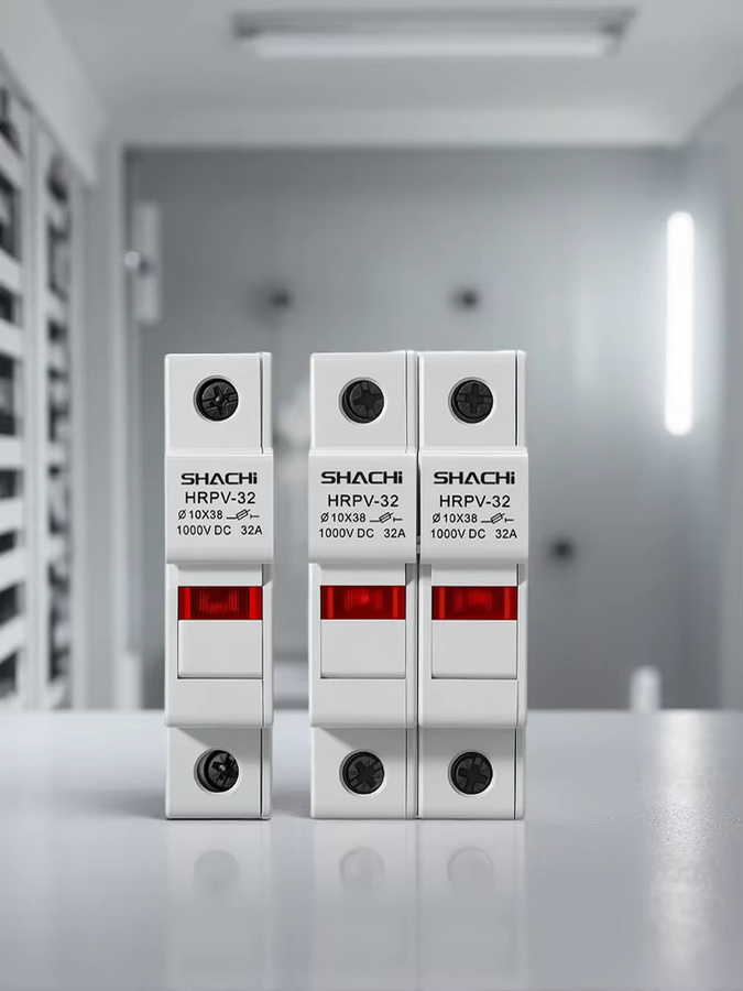 SHACHI Solar-DC-Sicherungshalter für Photovoltaikanlagen mit Kurzschlussschutz 1000V, Farbe: Weiß - Bild 3