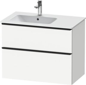Duravit Waschtischunterschrank D-Neo Wandhängend Schwarz/Weiß B: 81 cm, T: 46,2 cm, H: 62,5 cm - Bild 1