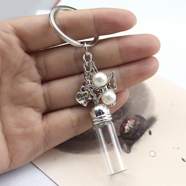 Velishy Schlüsselanhänger Glasflasche, Unisex - Bild 1