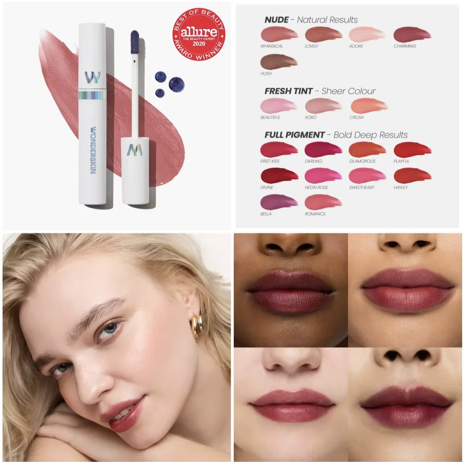 Wonderskin Wonder Blading Lip Dyeing Mask XOXO Romance, 4 ml, Matte - Bild 4