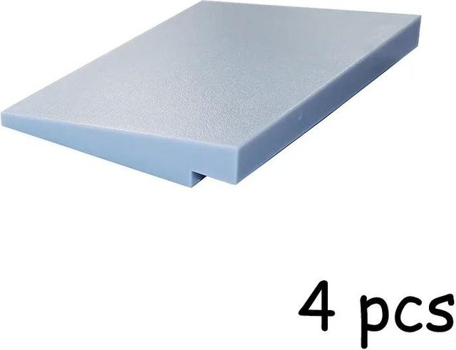 LEGO Zubehör, 4-teiliges Set, Schrägsteine, Blau - Bild 1
