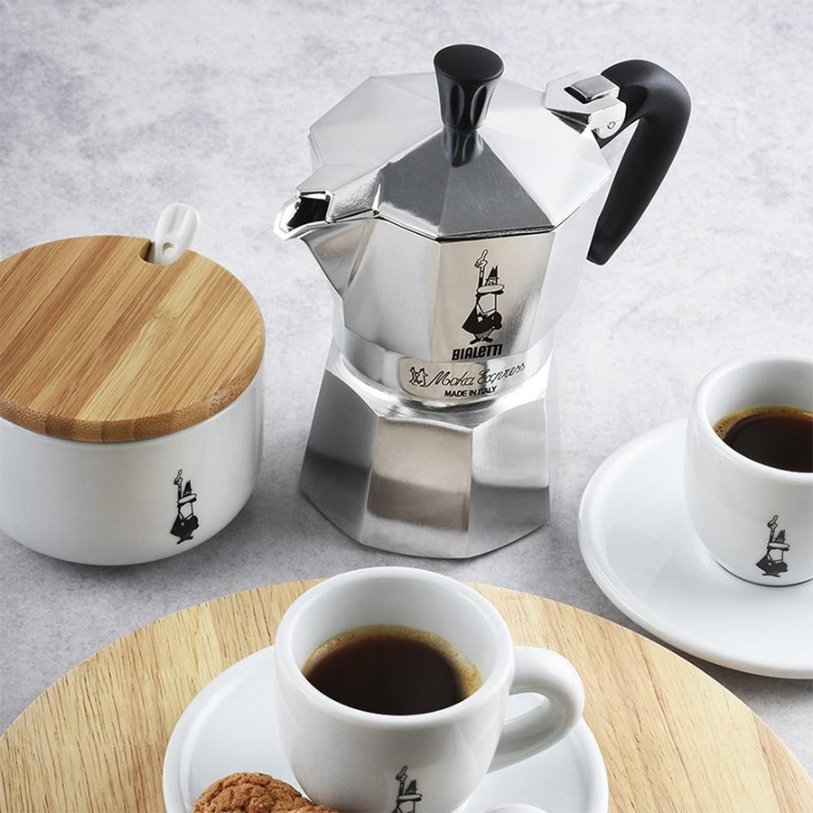 Bialetti Moka Express Espressokocher Silber 9 Tassen - Bild 5