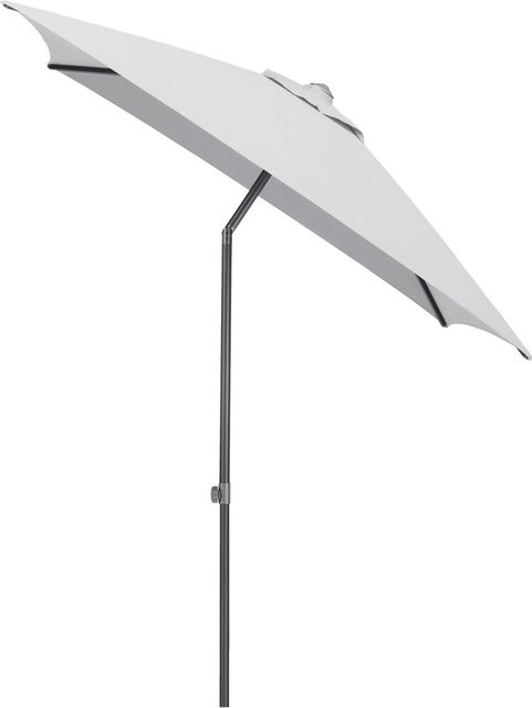 Kettler Marktschirm EASY PUSH mit UPF 50+ und PU-Beschichtung, Hellgrau, B/T/H: 200 x 200 x 250 cm - Bild 1