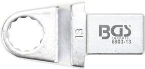 BGS Einsteck-Ringschlüssel 6903-13 aus Chrom-Vanadium in Silber, 13 mm mit Aufnahme 14 x 18 mm - Bild 1