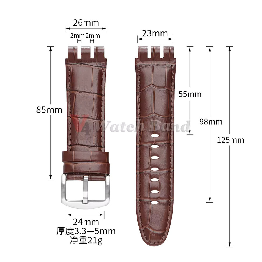 Uhrenarmband Leder, 23 mm, Herren - Bild 2