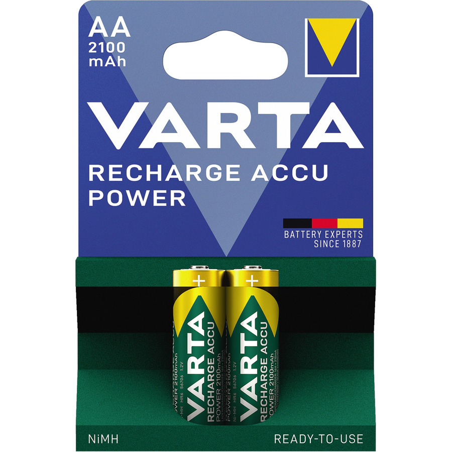Varta Recharge Accu Power AA Mignon Akku 1,2 V 2100 mAh 2er Pack - Bild 4