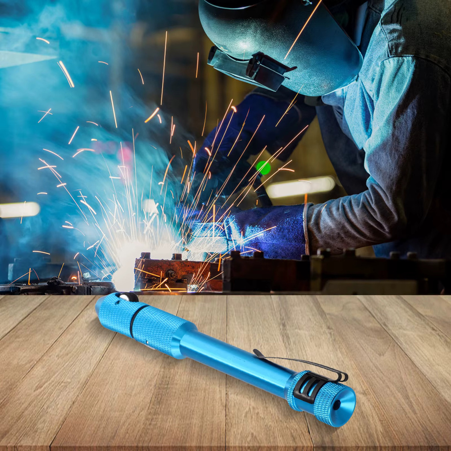 ANENG TIG-Schweißstift-Stabhalter aus Aluminiumlegierung in Blau für 1,0-3,2 mm Drahtvorschub mit Taschenclip - Bild 4