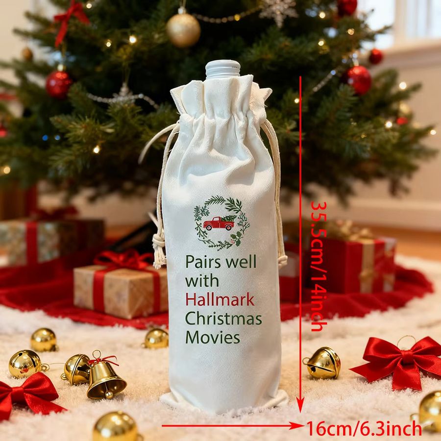 Hallmark Weihnachtsweintasche für dein Weihnachtsgeschenk und die Tischdekoration - Bild 2