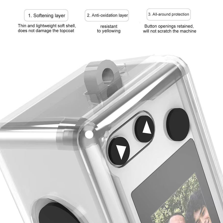2-in-1 Schutzset für Kodak Charmera Mini: Transparente TPU-Hülle und gehärteter Glas-Displayschutz - Bild 3