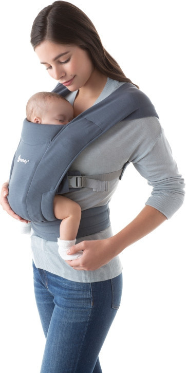 Ergobaby Embrace Hybrid-Babytrage in Oxford Blue mit 2 Tragepositionen - Bild 5