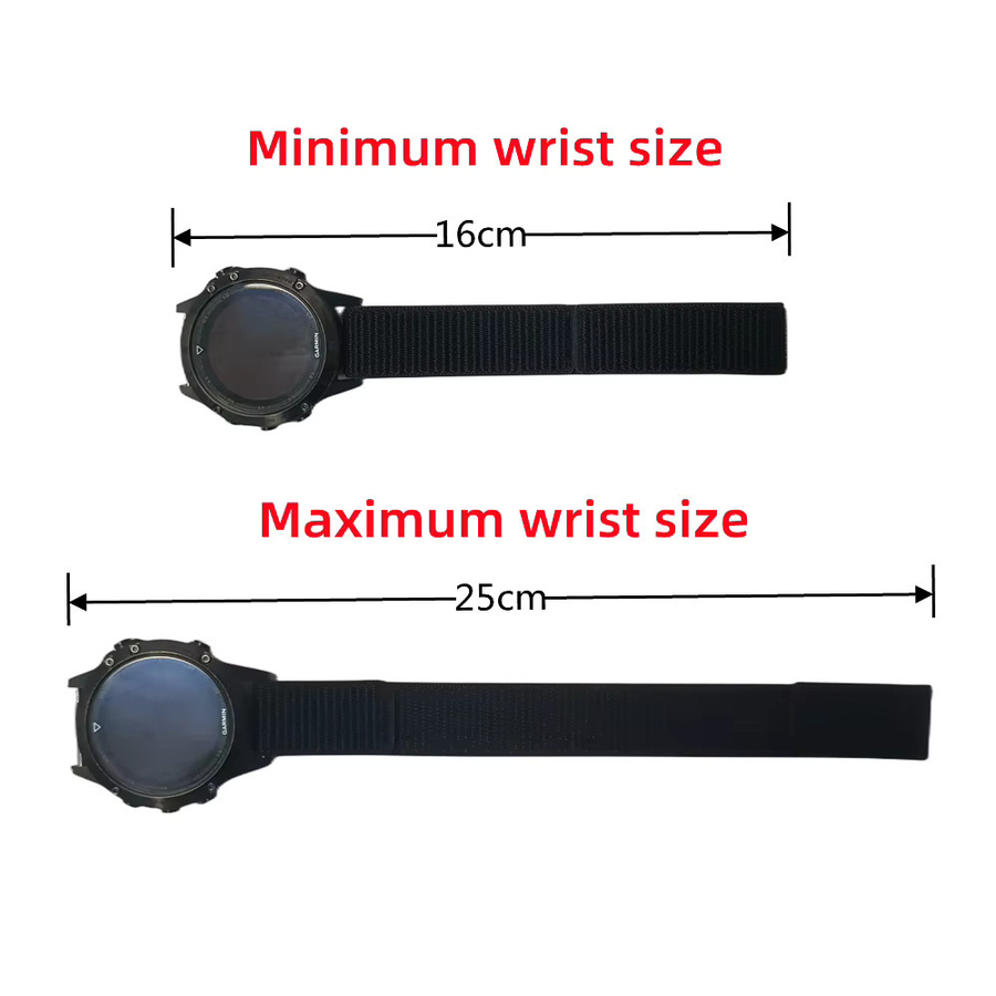 Garmin Uhrenarmband, Nylon, Schwarz, Unisex - Bild 4