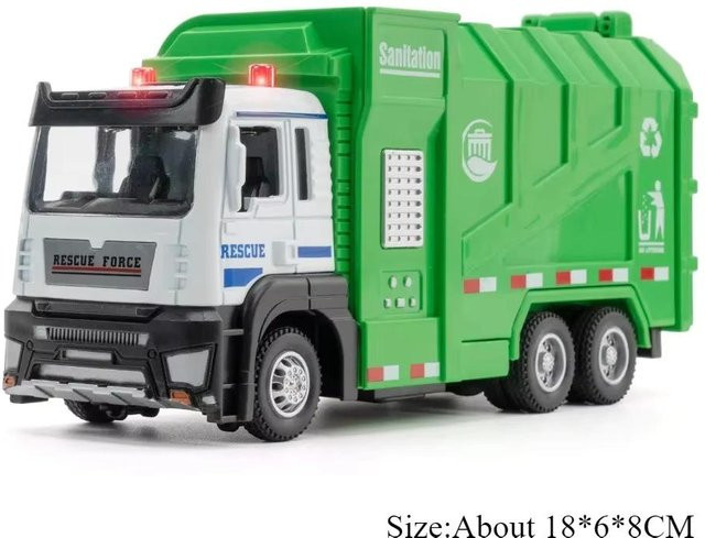Linyi toy car Sanitär-Müllwagen Wasserwagen, Modellauto, 1:50, ab 14 Jahren - Bild 1