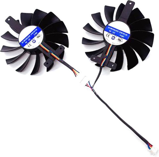 Chaapion CF9015H12D DC12V Lüfter Set, Schwarz, 2er Pack - Bild 1