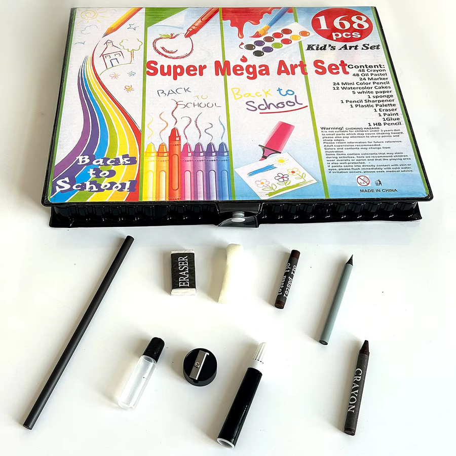 Multicolour Malutensilien-Set für Kinder mit Aquarellfarben, Pinseln, Farbstiften und Stifthalter zum Skizzieren - Bild 2