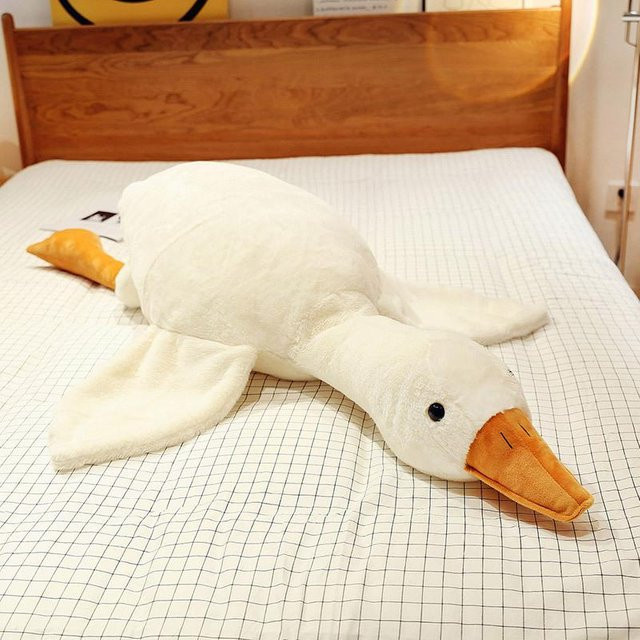 Große weiße Gans Schlafkissen, Plüschtier, weiß - Bild 1