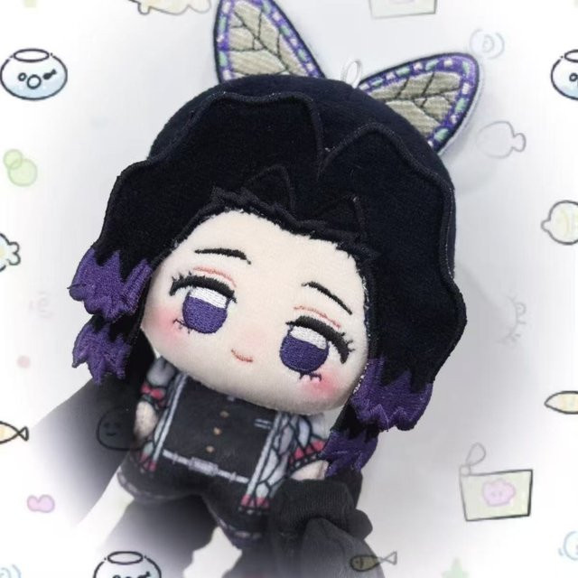 Fashnics Dämon Anime Figur Giyu Tomioka Mitsuri Kanroji Douma, Baumwollpuppe Plüschtier, 10cm, ab 14 Jahren - Bild 1