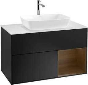 V&B Waschtischunterschrank Finion 100 in Weiß lackiert, B/T/H: 100 x 50,1 x 50,1 cm - Bild 1