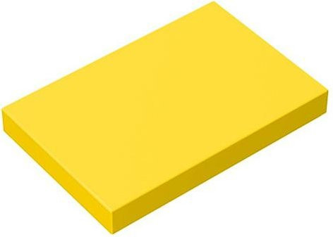 26603 Fliese 2 x 3 Steine, Bausteine, Gelb, ab 14 Jahren - Bild 1
