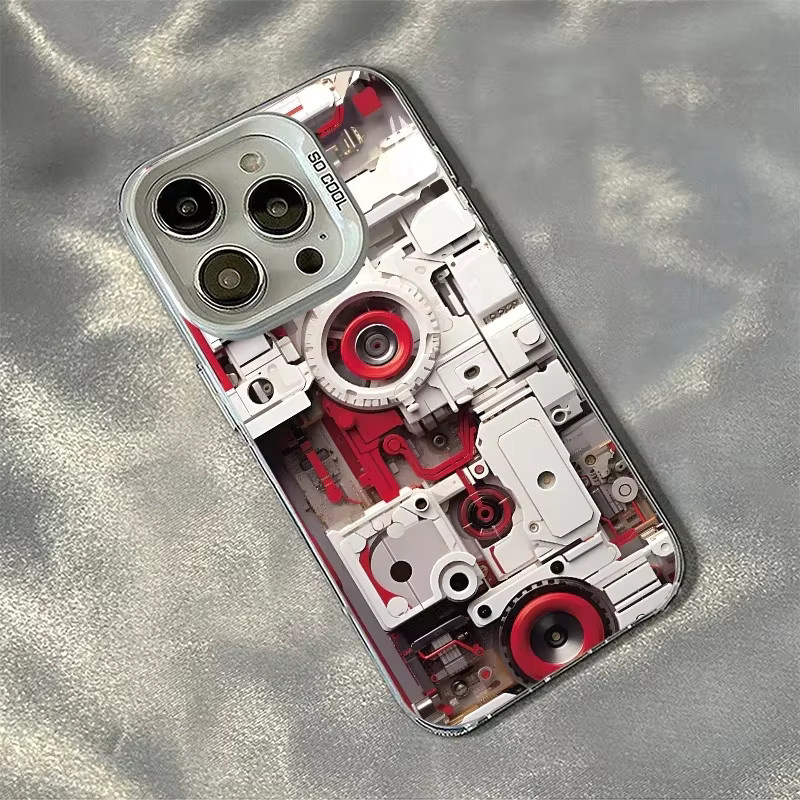 Funda Schutzhülle im Matte Mode für iPhone 17, 16, 15, 14, 13, 12, 11 Pro Max Plus in Weiß - Bild 3