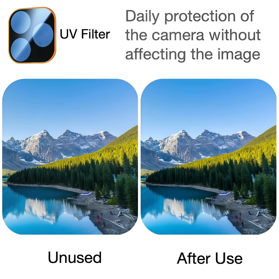 4-in-1 Kamera-Schutzfilm Set für Apple iPhone 17 Pro und iPhone 17 Pro Max mit ND, UV, CPL und Pro-Mist Filtern in Schwarz und Silber - Bild 3