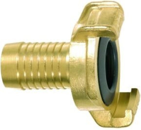 GEKA plus Schlauchstück MS in Messing, 1/2 Zoll, 13 mm, Gold - Bild 1