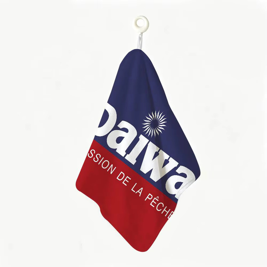 D-Daiwa Angelhandtuch aus Polyester-Baumwolle in Multicolour, hautfreundliches Handtuch mit Grafikdesign - Bild 5
