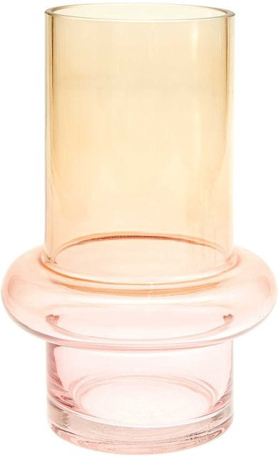 Rico Design Glasvase in Orange, B/T/H: 12,3 x 19,5 x 11,0 cm - Bild 1
