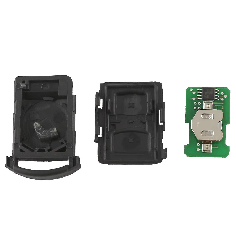 YIQIXIN Smart Remote Auto Schlüssel für Opel Vauxhall Corsa C Meriva Tigra Combo Van, 433 MHz, Schwarz, ohne Klinge und ohne Chip - Bild 3