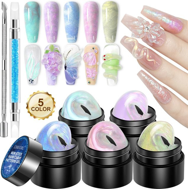 LIMEGIRL Gel-Set Nagelverlängerung, schimmernd, Unisex - Bild 1