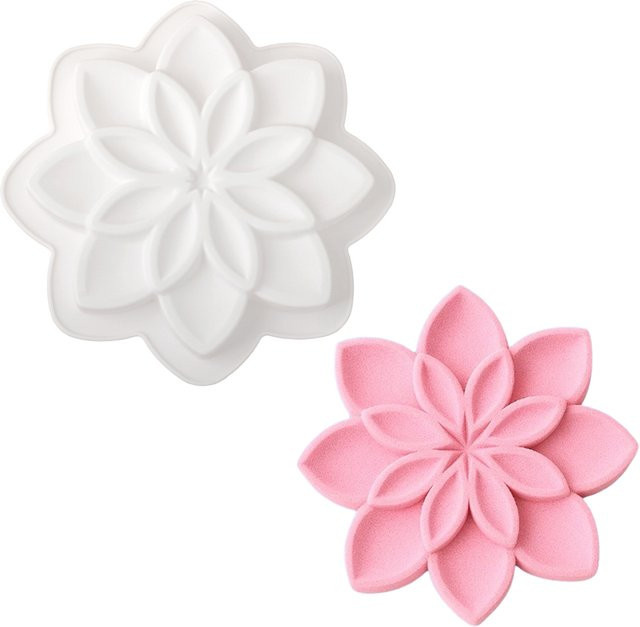 Meibum Silikonform Jasmin Mousse Kuchen Blumenförmige Backform für Schokolade und französisches Gebäck - Bild 1