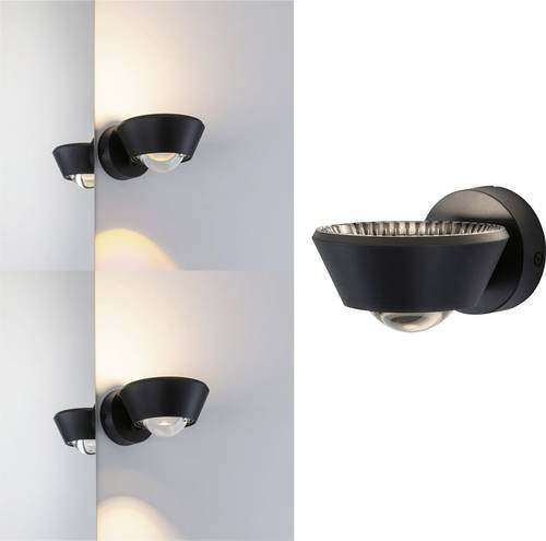 Paulmann Wandstrahler 79769 mit integrierter LED 9W in Schwarz - Bild 1