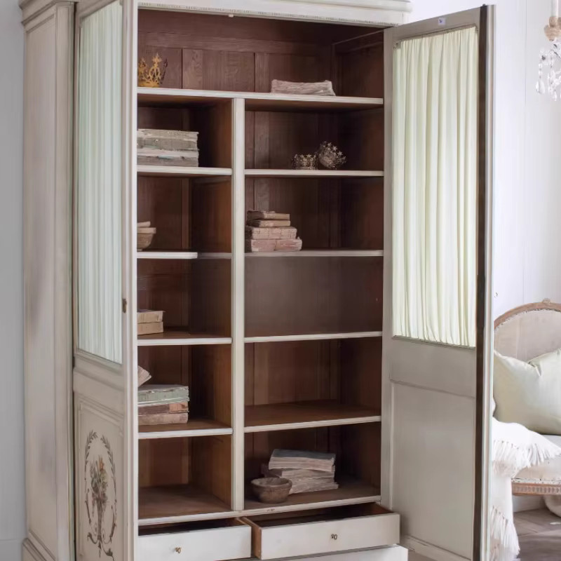 DUTRIEUX Kleiderschrank aus Holz im französischen Stil, Weiß, B/T/H: 135 x 55 x 210 cm - Bild 2