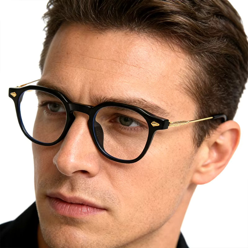CCspace Lesebrille Panto, Vollrand, Unisex, black - Bild 1