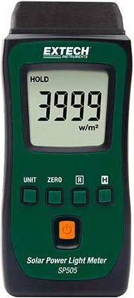 Extech SP505 Solarenergie-Messgerät in Grün mit Messbereich 0 - 3999 W/m² - Bild 1