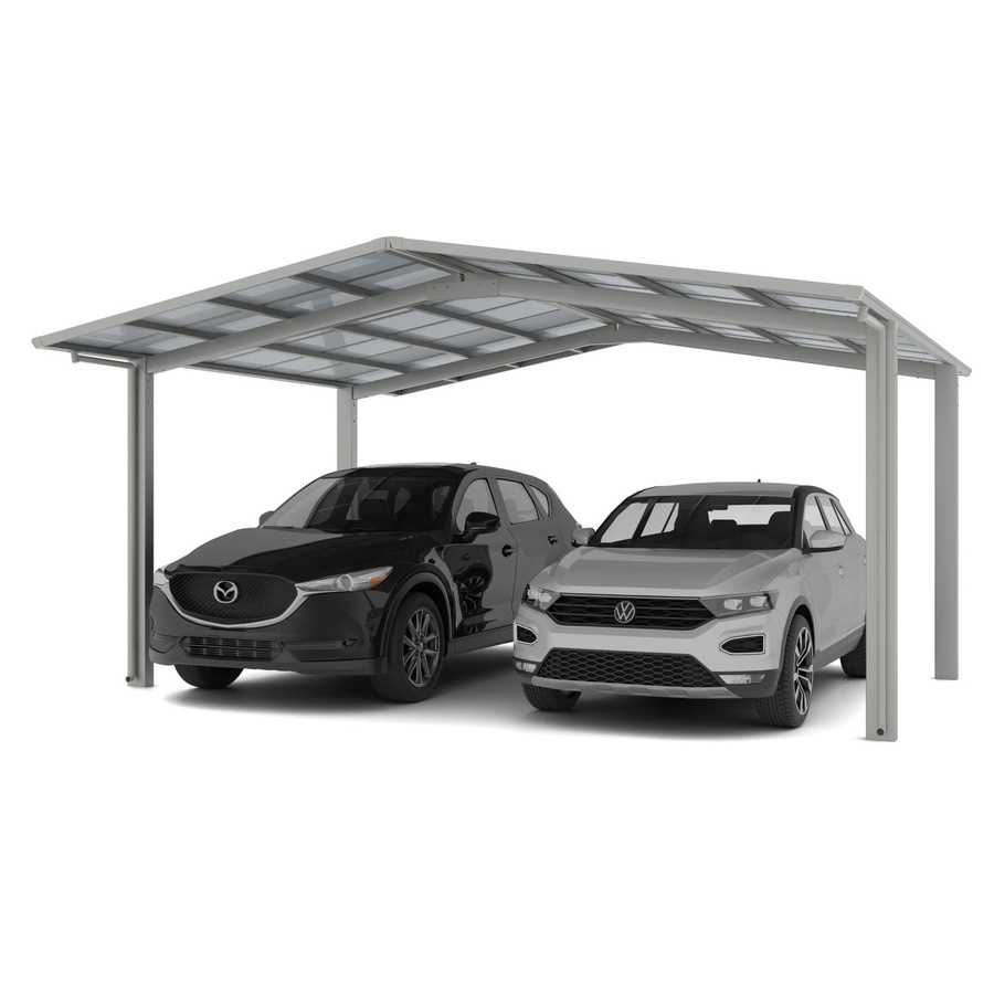 Ximax Doppelcarport Linea Typ 80 in Edelstahl-Look, B/T: 545,6 x 495,4 cm, silberfarben - Bild 2