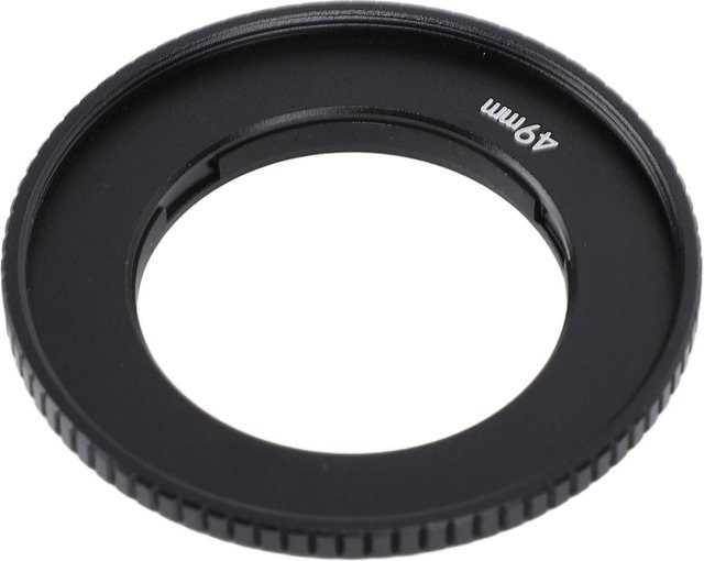 Andoer Action Kamera Filter Adapterring aus Aluminiumlegierung 49mm für Action4, Schwarz - Bild 1