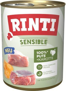 RINTI Sensible Nassfutter Hund Adult Pute und Möhre 6 x 800 g - Bild 1