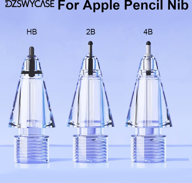 3 Stück Austauschbare Stiftspitzen für Apple Pencil 1. und 2. Generation mit weichen Silikon-Schutzkappen für deinen Touchscreen-Stylus - Bild 1