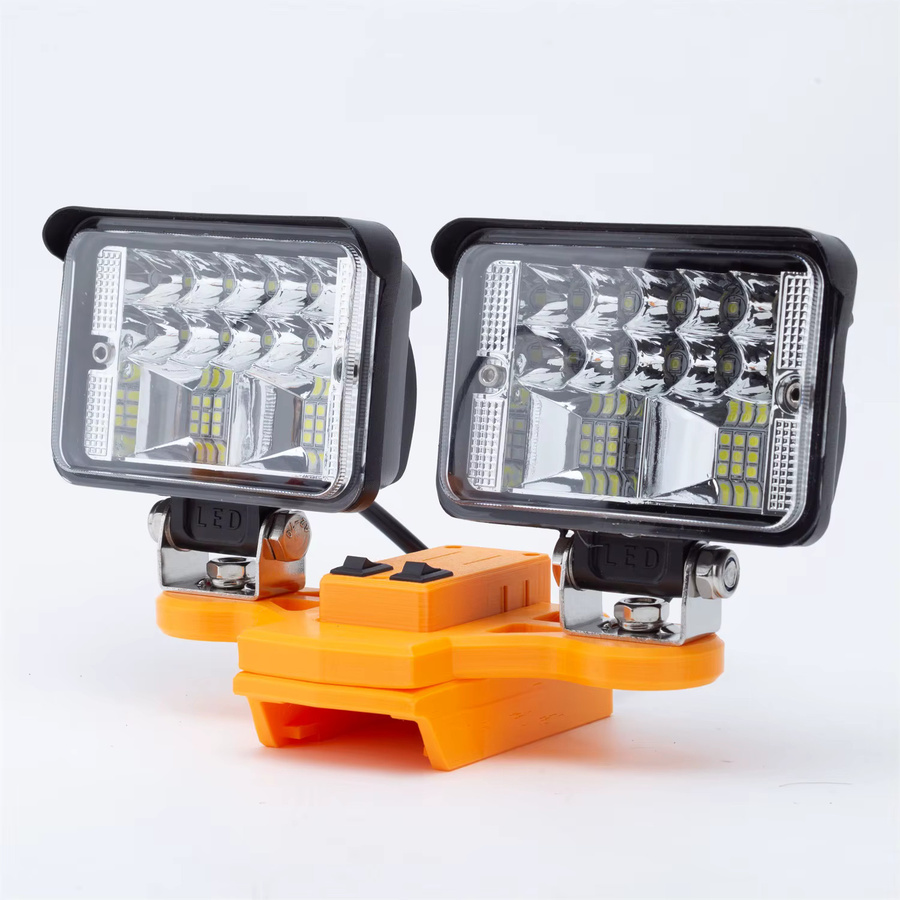 BLACK+DECKER LED-Arbeitsleuchte für 20 V Lithium-Batterie mit USB Typ C, kabelloses Notlicht in Gelb und Schwarz für Garten und Outdoor-Einsätze - Bild 3