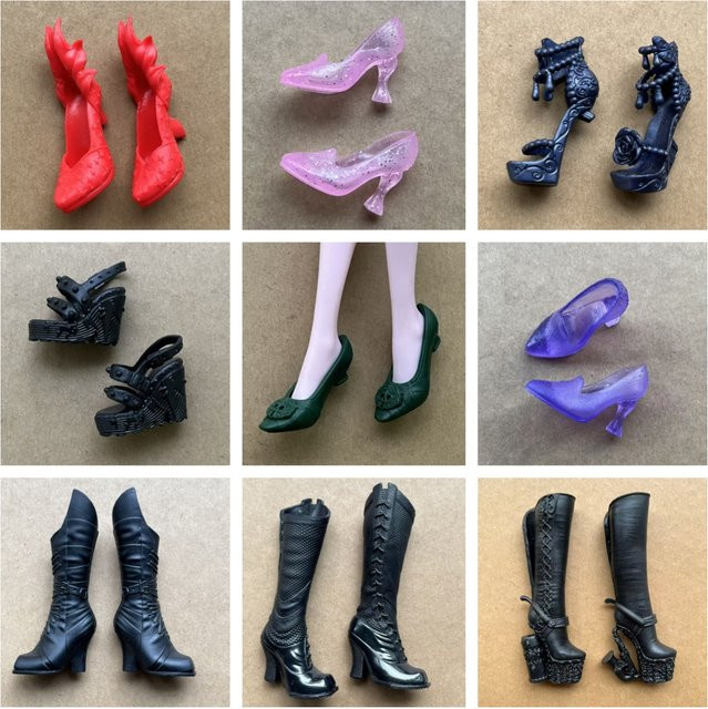 ROUND YUAN Monster-Puppen-Schuhe, Stiefel, Sandalen, Zubehör, Kunststoff - Bild 1